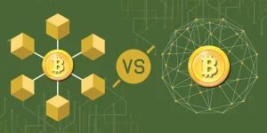 Centralized Exchange (CEX) vs Decentralized Exchange (DEX) represented by Bitcoin networks CEX vs DEX